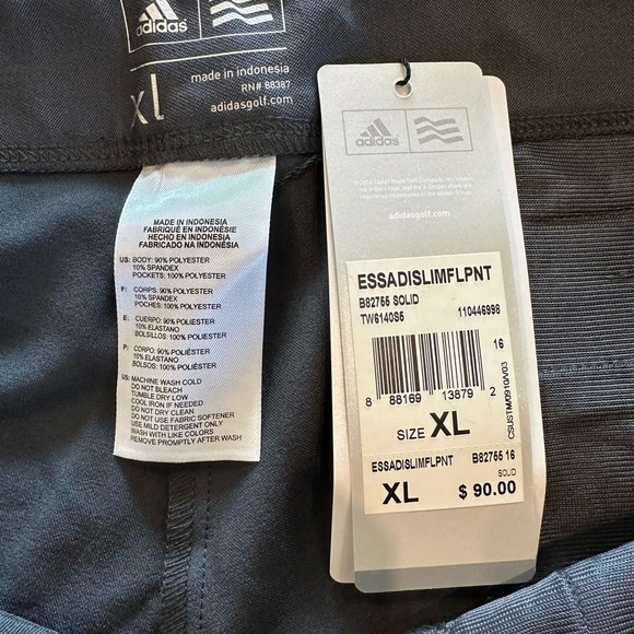 NWT Men's Adidas’s Pull On Golf Pants - Picture 3 of 4
